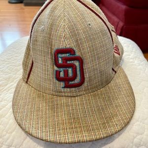 Burgundy plaid style SD Hat
